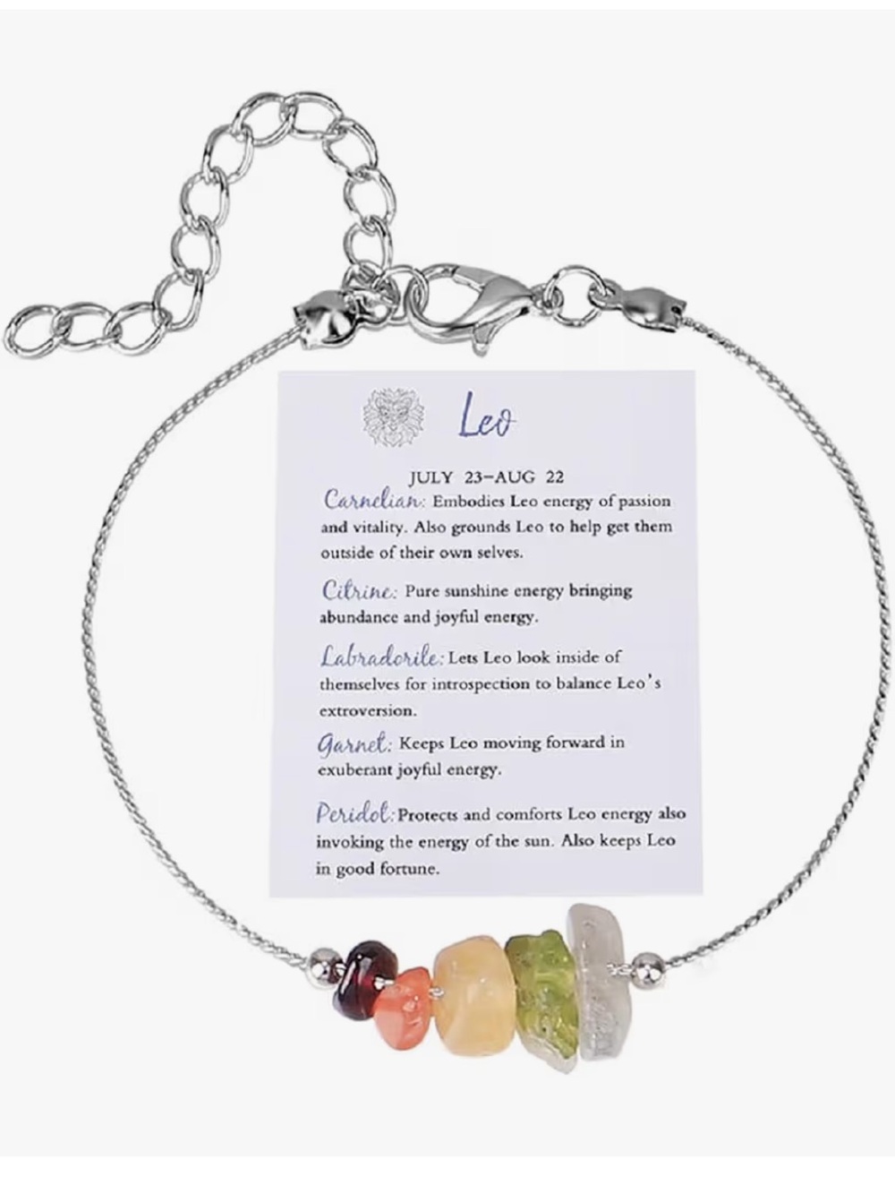 Women’s Multicolor Bead Pendant Necklace - silver bracelet
